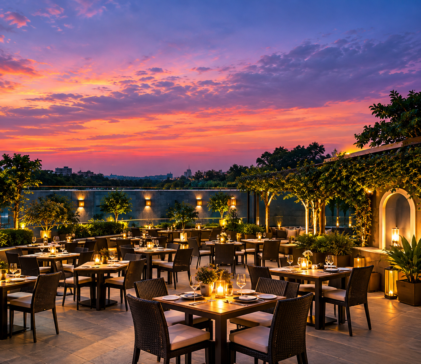 Open Air Rooftop Terrace